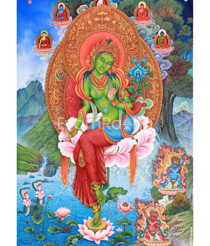 green-tara-spiritual-thangka