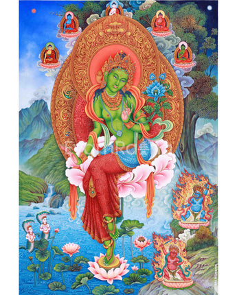 green-tara-spiritual-thangka