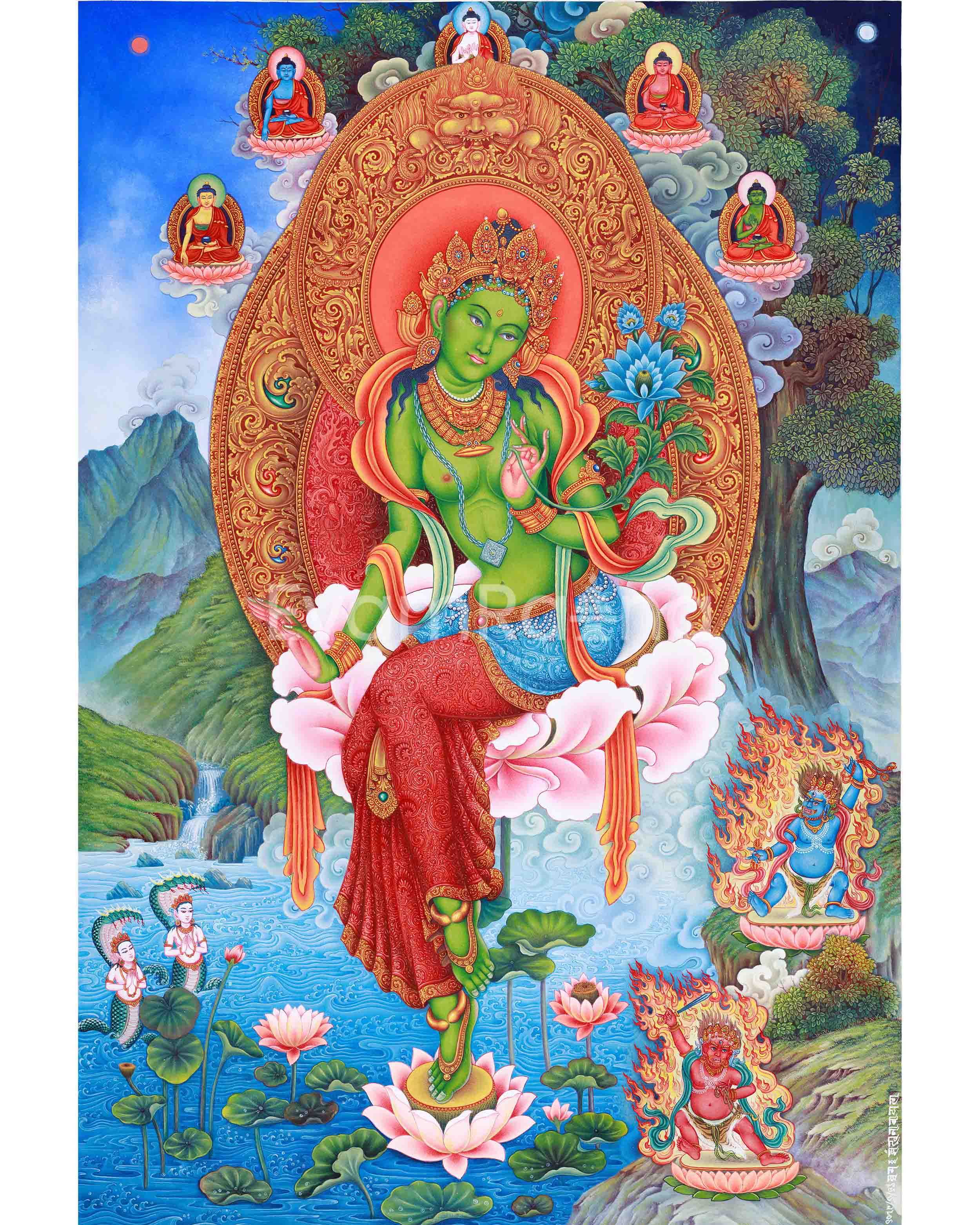green-tara-spiritual-thangka