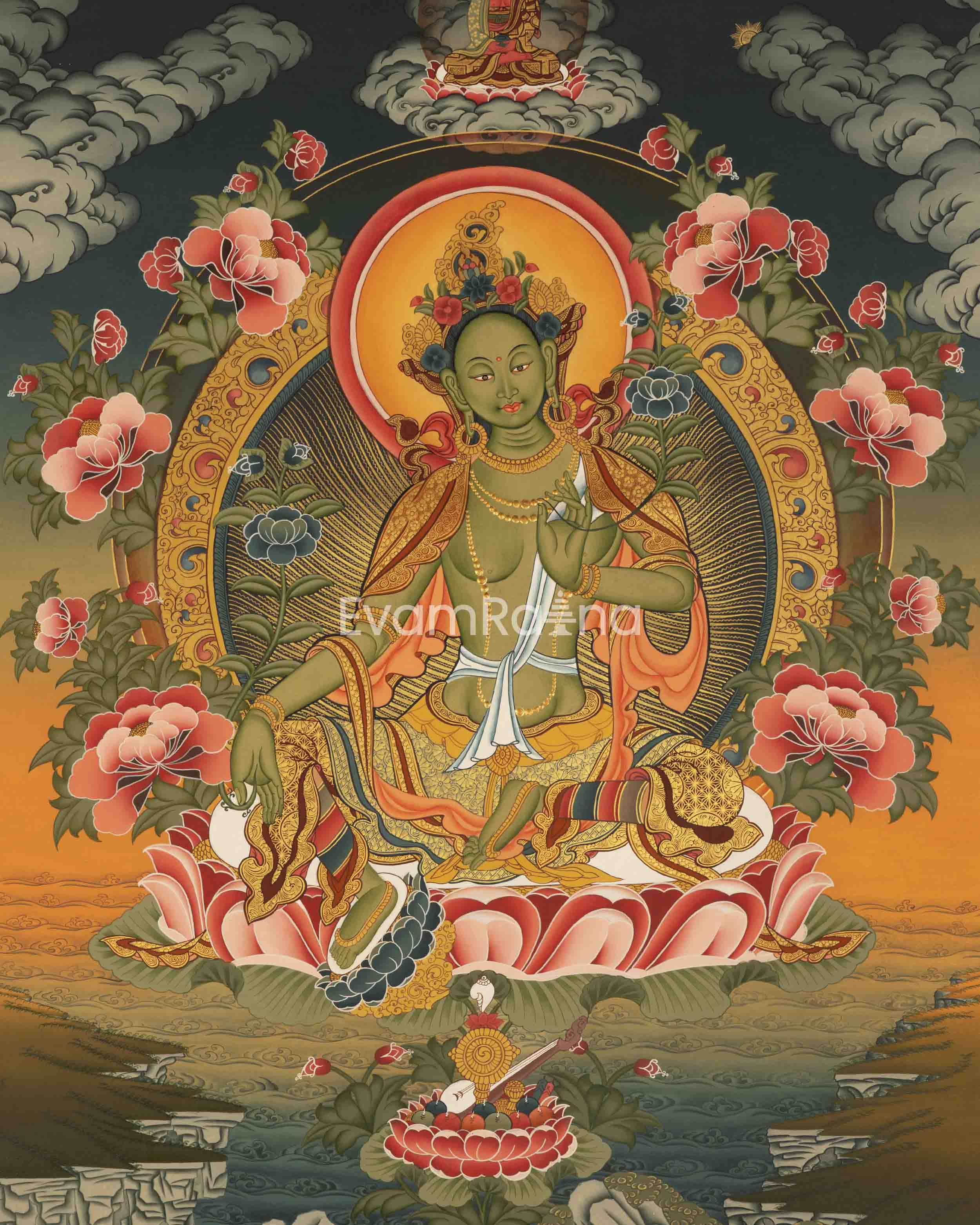 Green Tara Thangka