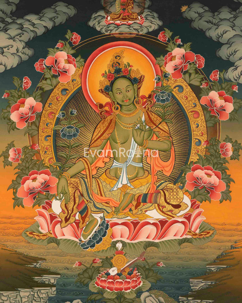 Green Tara Thangka