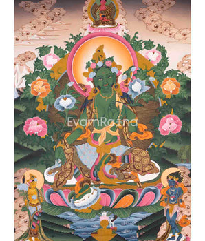 Green Tara Thangka
