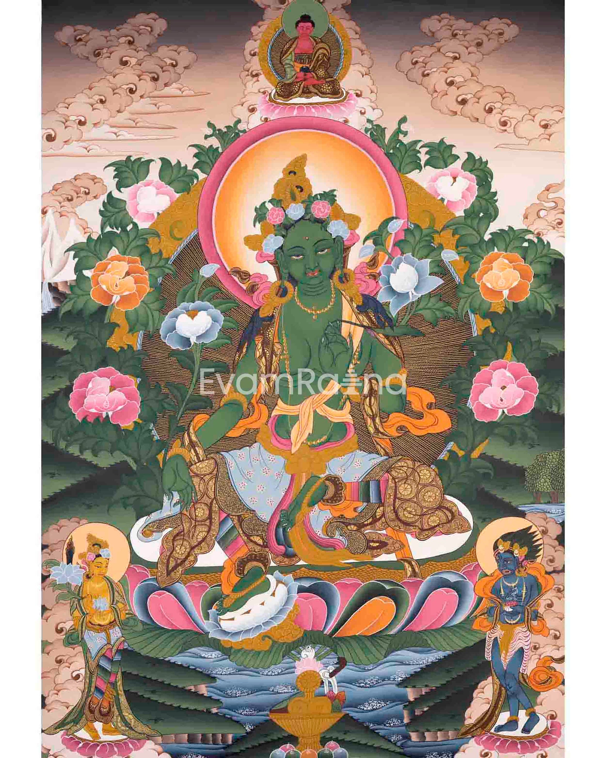 Green Tara Thangka