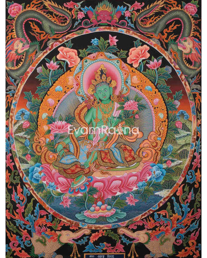 Green Tara Thangka 