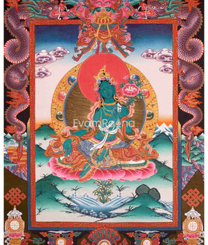 Green Tara Thangka