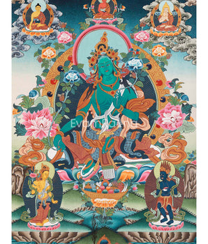 Green Tara Thangka