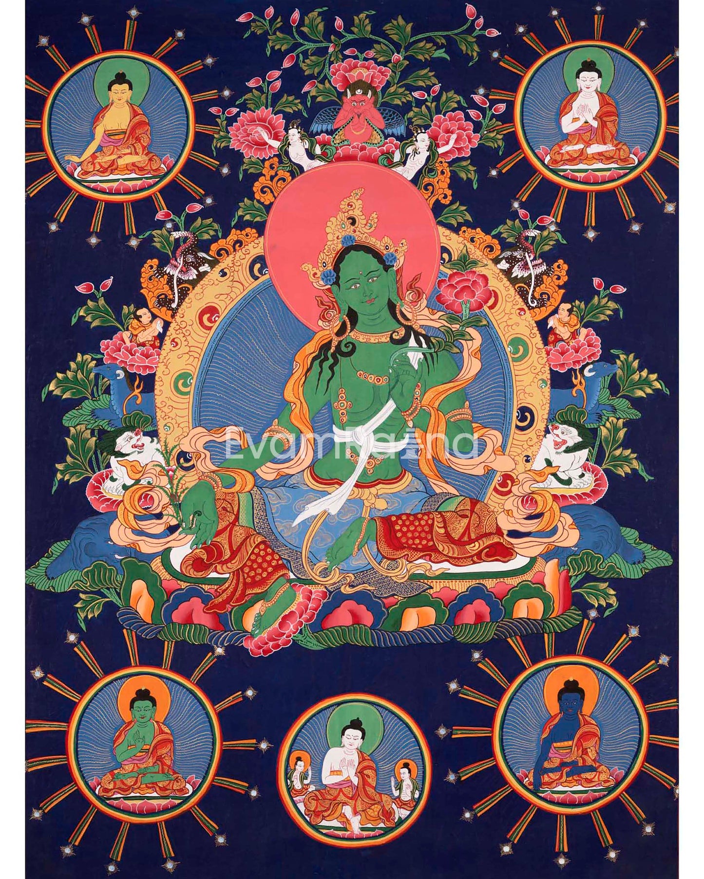 Green Tara Thangka