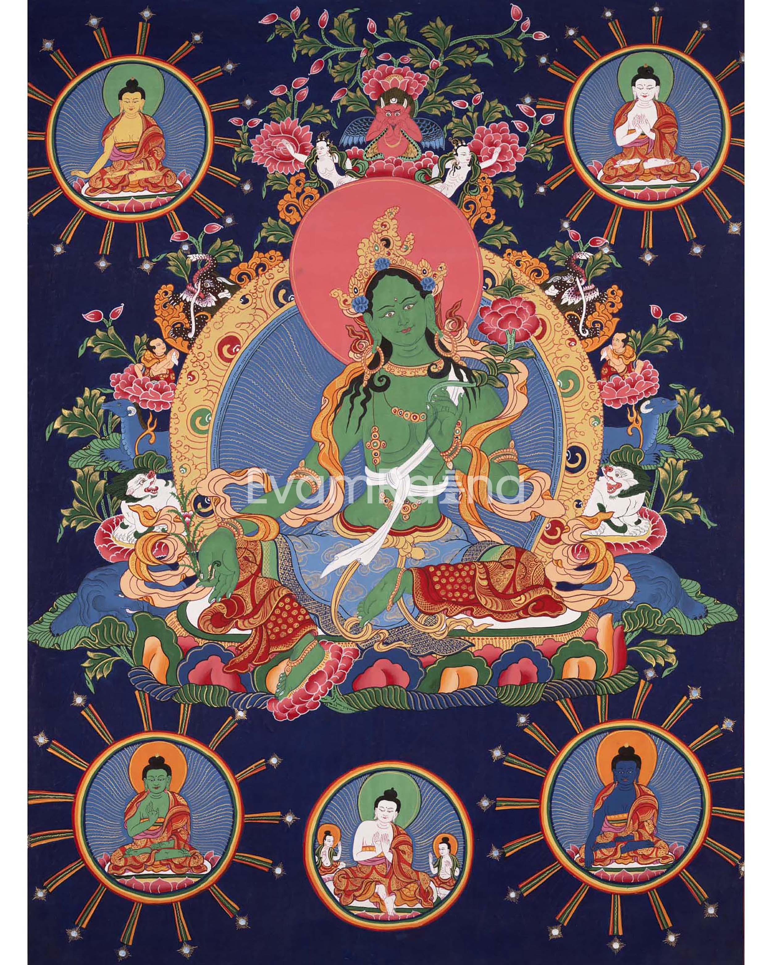 Green Tara Thangka