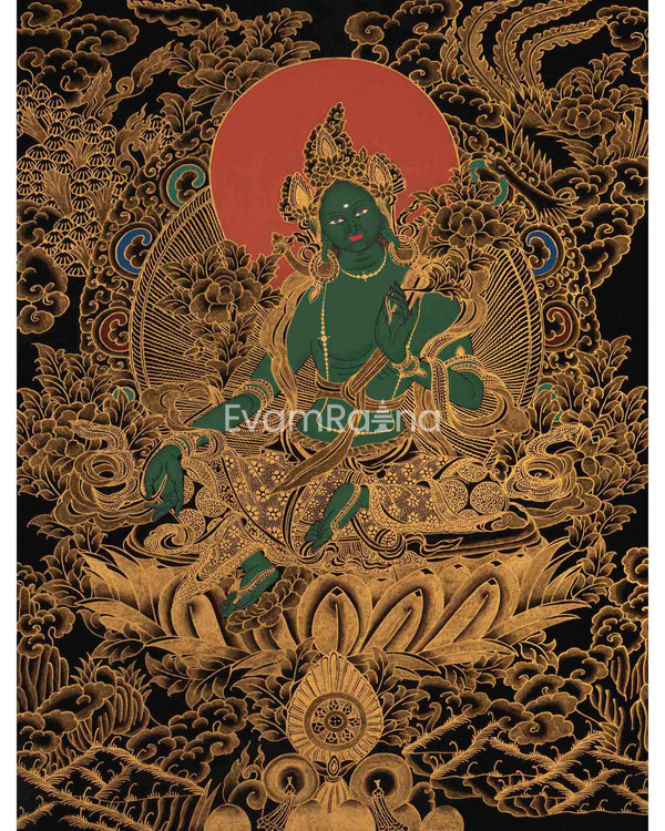 Green Tara Thangka