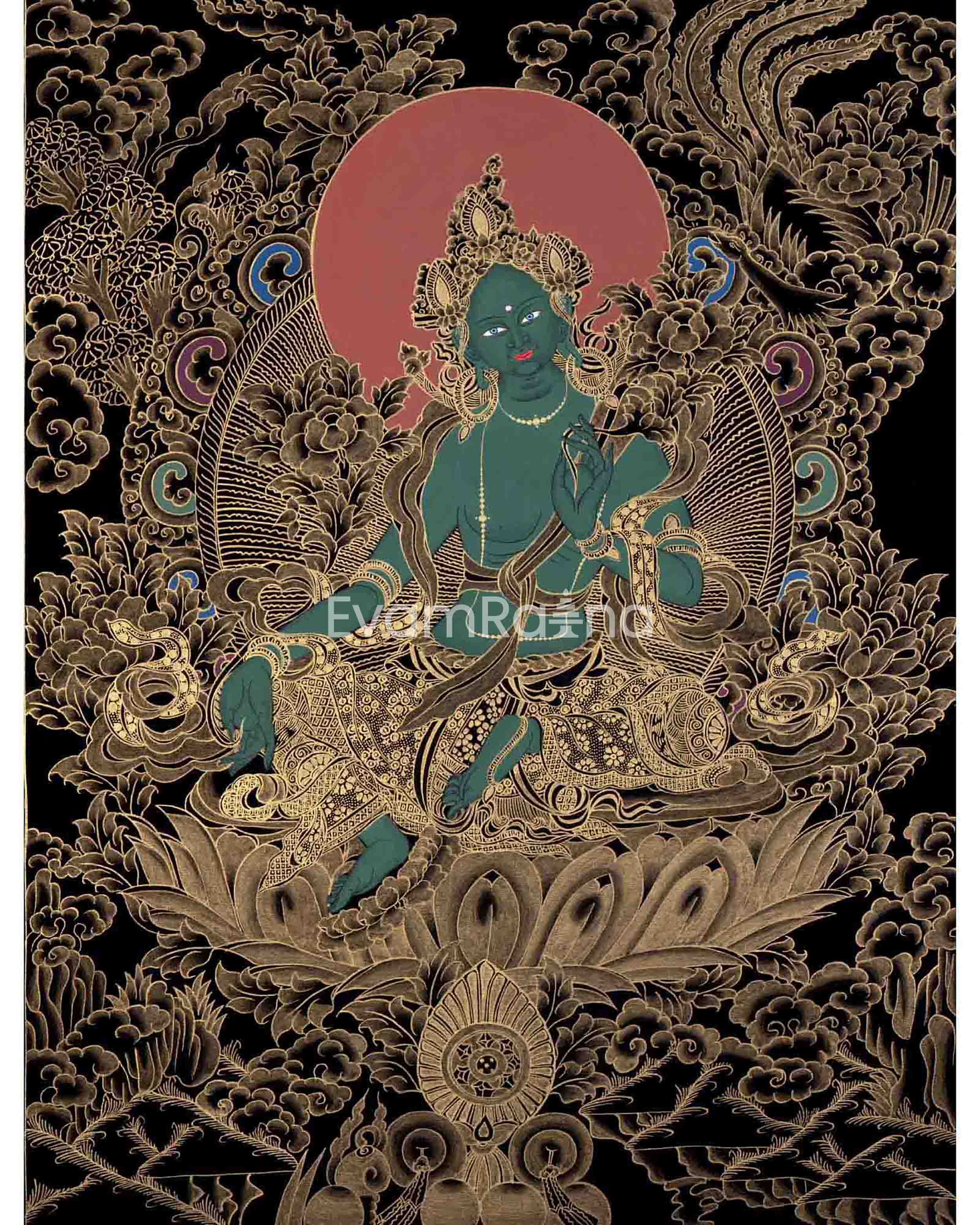 Green Tara Thangka