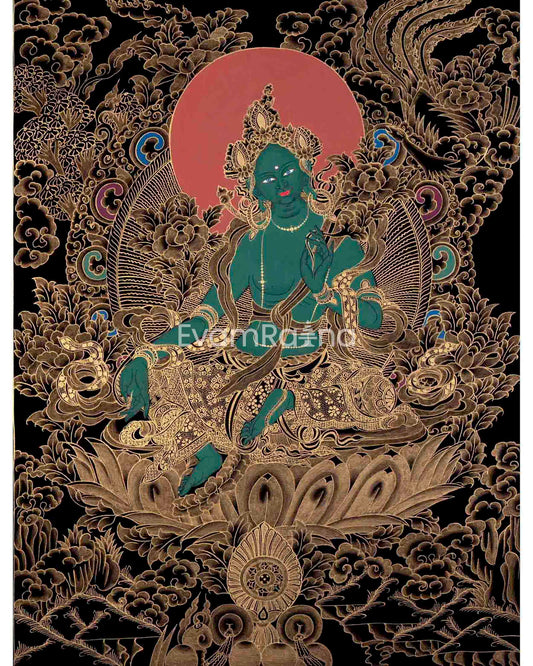 Green Tara Thangka