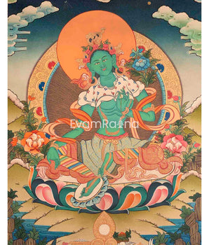 Green Tara Thangka