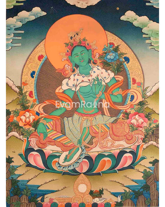 Green Tara Thangka