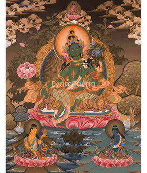 Green Tara Thangka