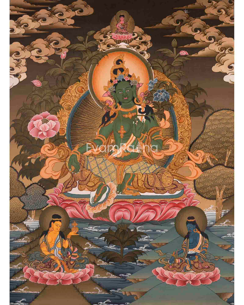 Green Tara Thangka