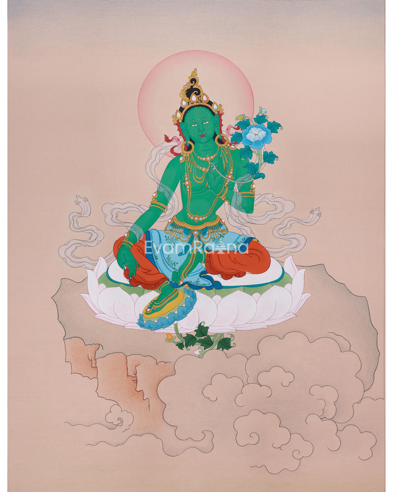 Green Tara Thangka