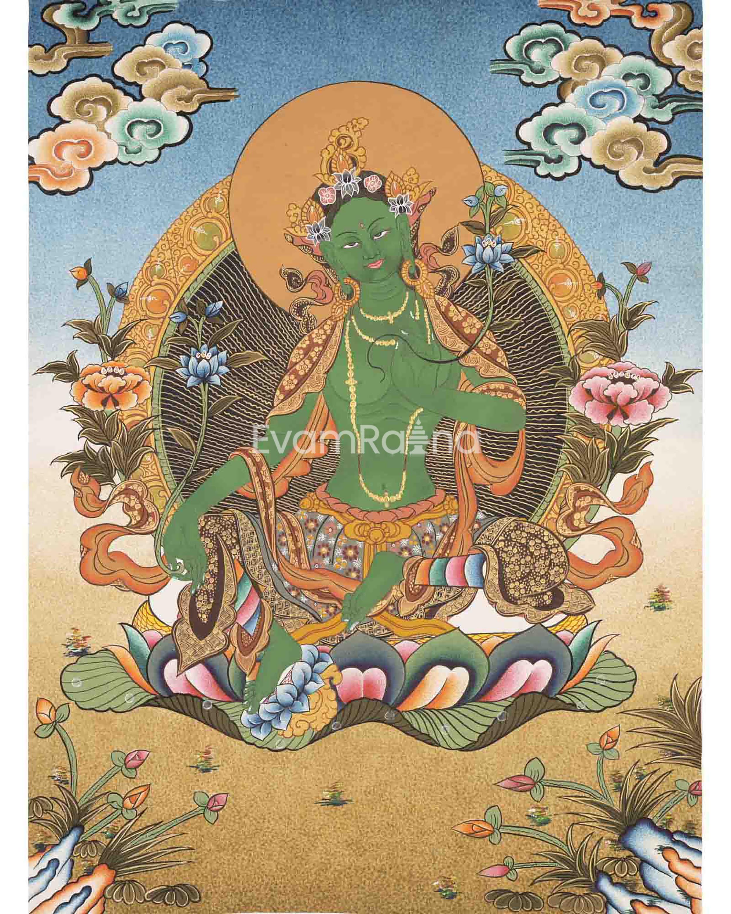 Green Tara Thangka