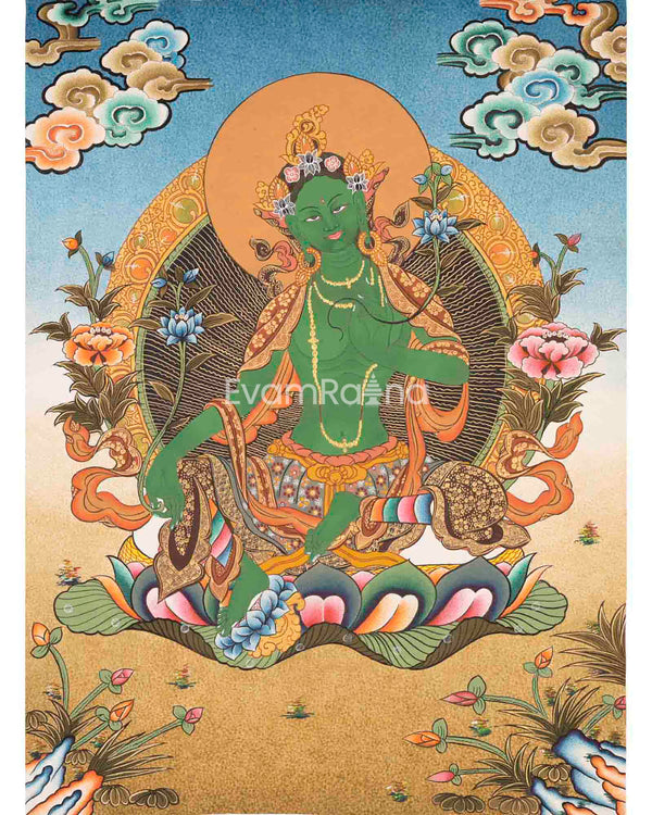 Green Tara Thangka