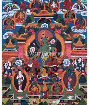 Green Tara Thangka