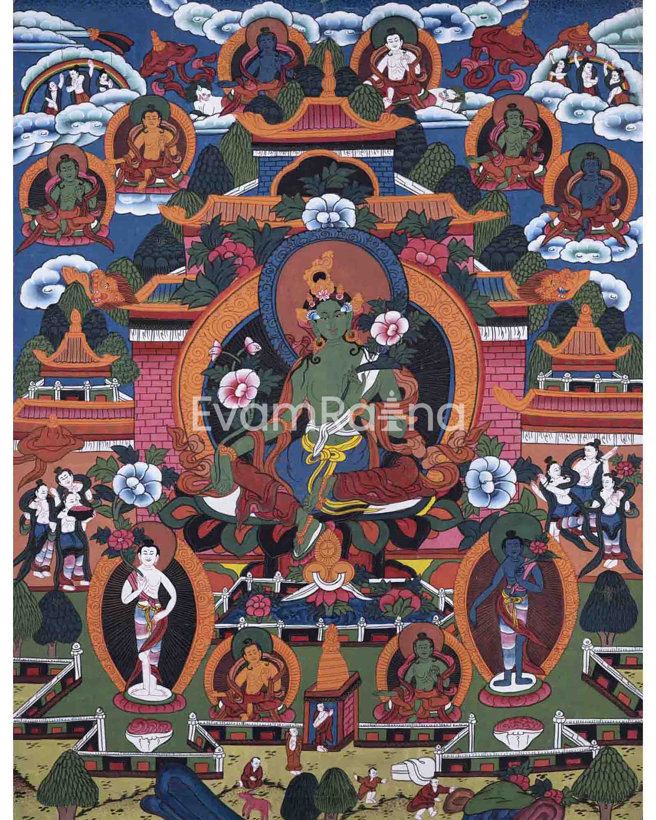 Green Tara Thangka