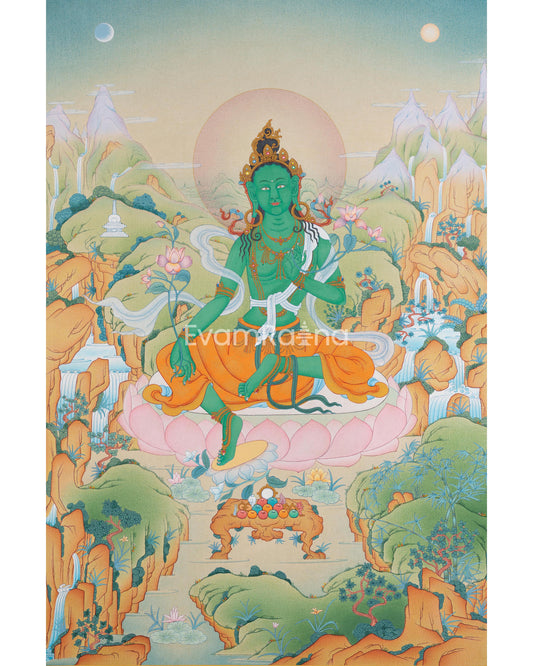 Green Tara Thangka