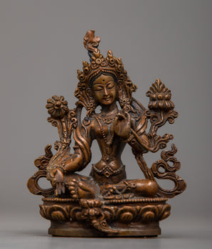 Mini Green Tara Statue