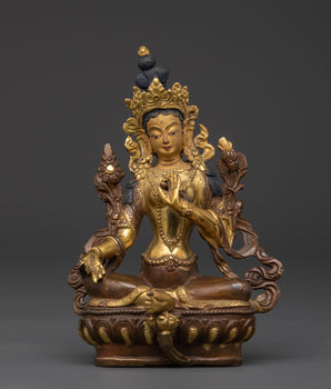 Green Tara statue for peace