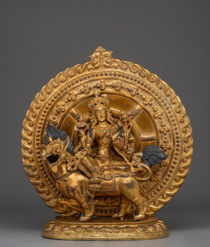 Divine Feminine Green Tara Goddess Sculpture | Symbol of Compassion & Healing Energy