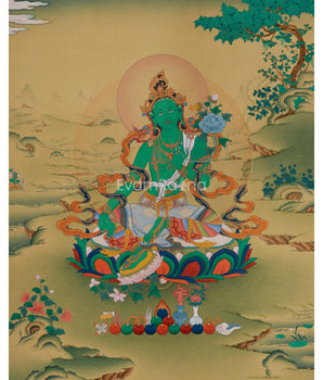 mother-of-liberation-green-tara-thangka