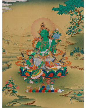 mother-of-liberation-green-tara-thangka