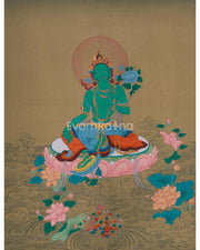 Buddha Art of Green Tara