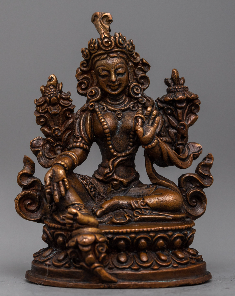 Machine made Green Tara Statue