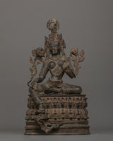 Antique Finish Green Tara Statue