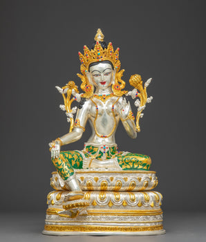 39cm Green Tara Statue | Symbol of Prosperity and Protection