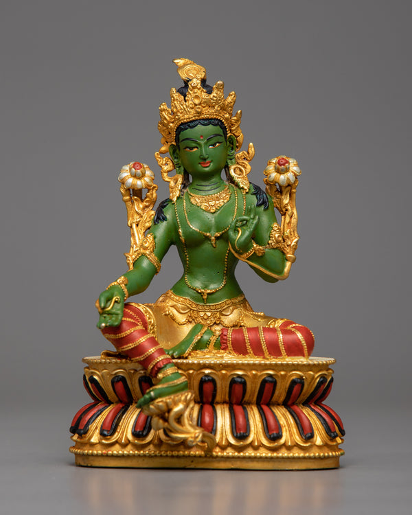 Arya Green Tara Statue 