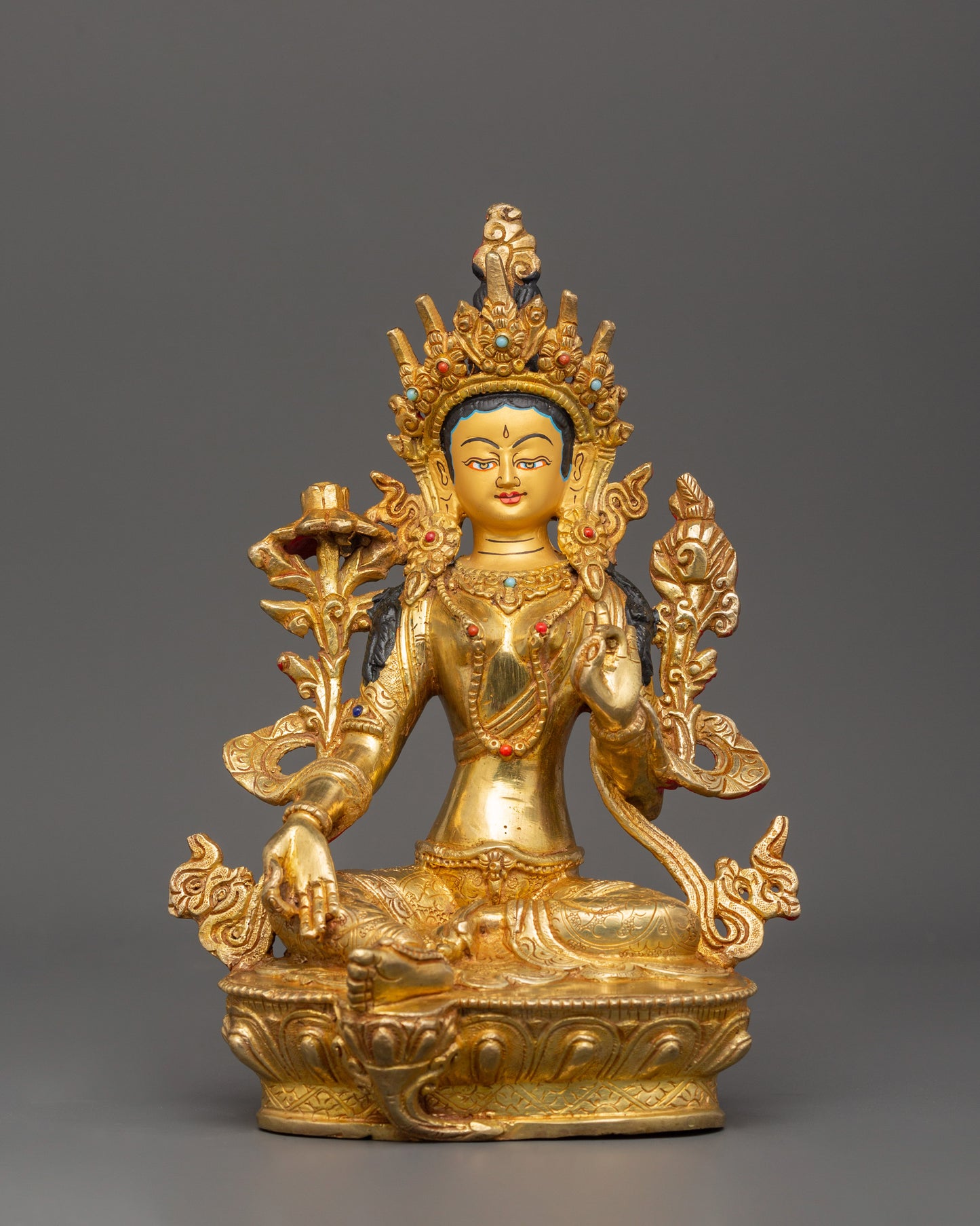 Buddhist Deity Green Tara Statue 