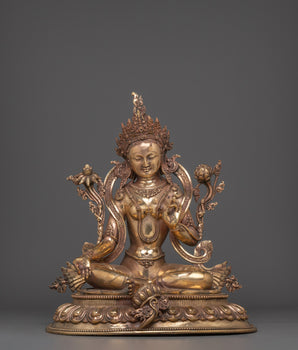 compassion deity Green Tara Statue