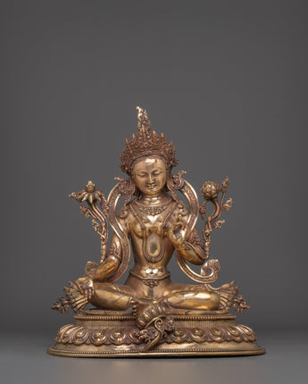 compassion deity Green Tara Statue
