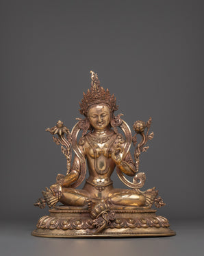 compassion deity Green Tara Statue