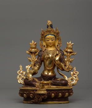 Buddhist Goddess Green Tara Sculpture