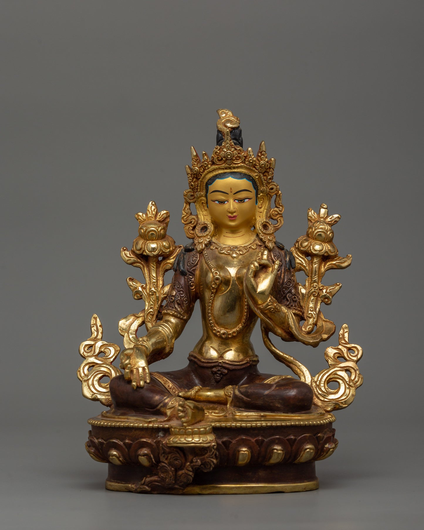 Buddhist Goddess Green Tara Sculpture