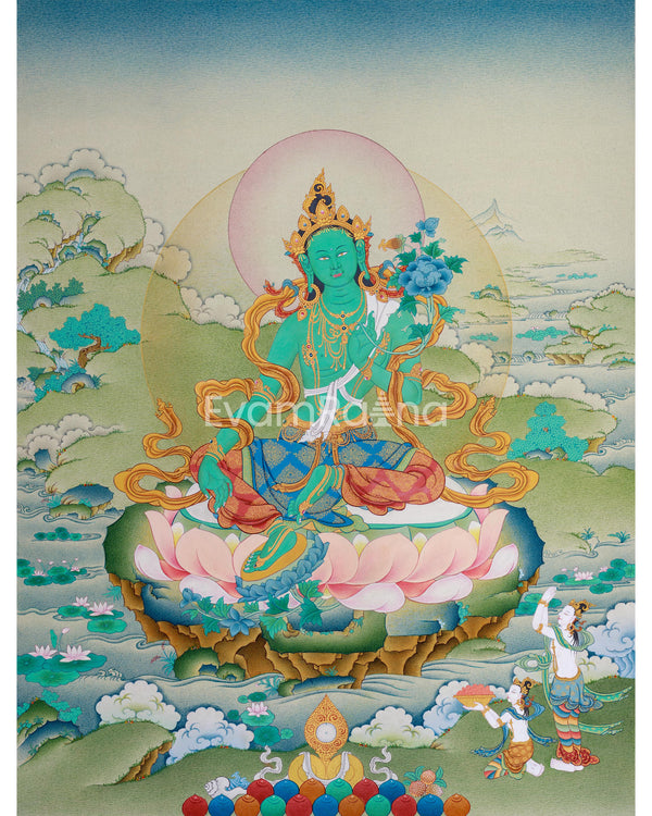 Thangka of Green Tara