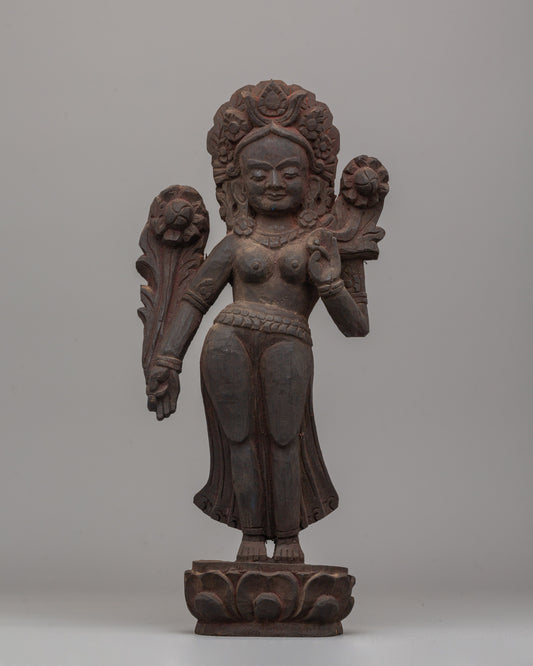 Green Tara Buddhist Deity Statue