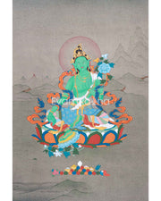 Mother Green Tara Thangka 