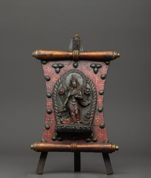 Handcrafted Green Tara Wall Art