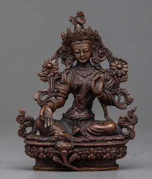 Goddess Green Tara Statue | Machine made for Spiritual Home Décor and Meditation Altar