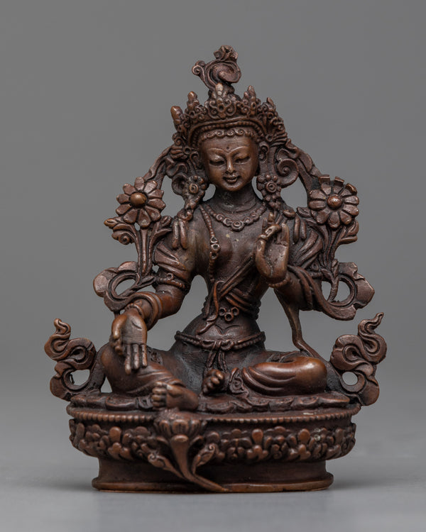 Goddess Green Tara Statue | Machine made for Spiritual Home Décor and Meditation Altar