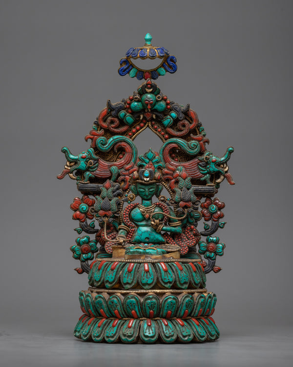Turquoise Green Tara Statue