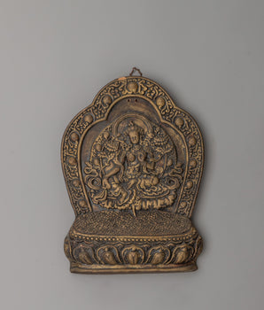 Green Tara Wall Hanging Statue