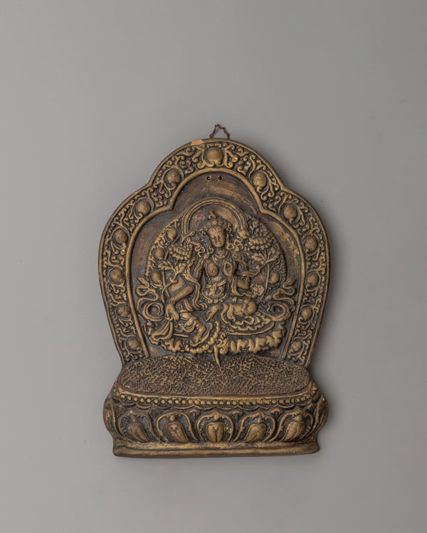 Green Tara Wall Hanging Statue